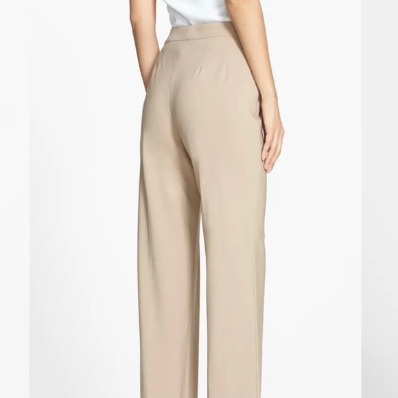 St. John Diana Straight Leg Crepe Marocain Pants - Picture 2 of 6